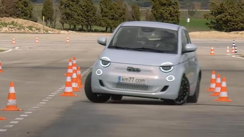 Fiat 500e supera &quot;alla grande&quot; la prova dell&#039;alce: stabile e precisa, nonostante peso e passo corto