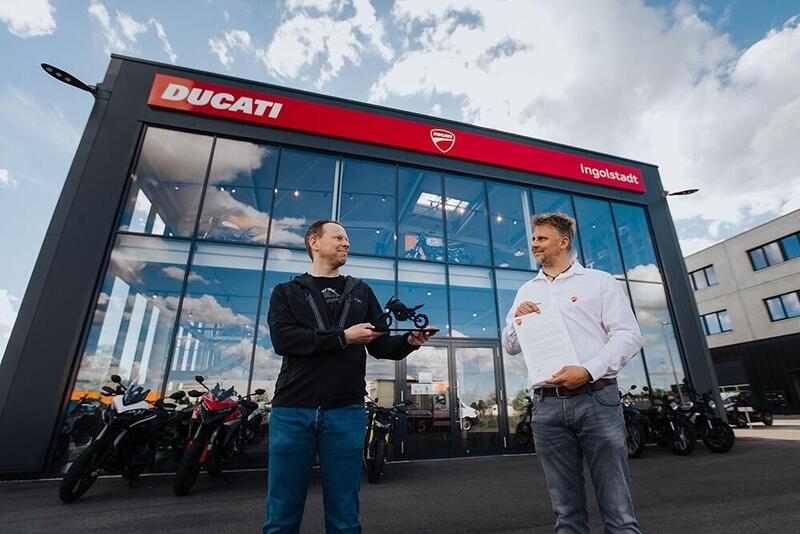 La Ducati Multistrada V4 numero 5.000 &egrave; stata comperata in Germania