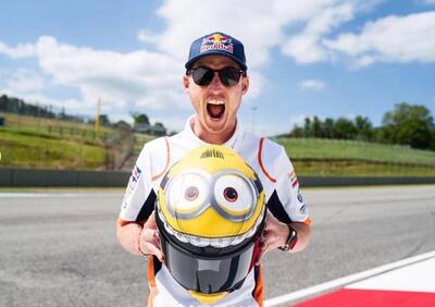 Pol Espargaro e il suo HJC Minions al Mugello