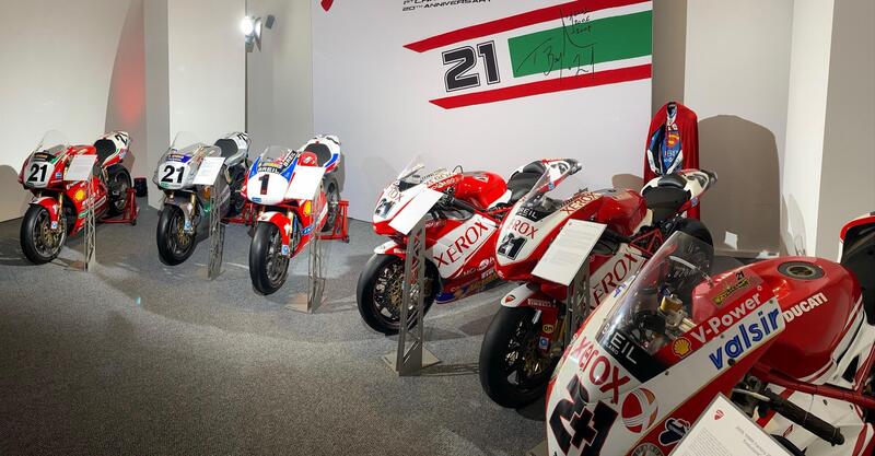 Ducati: mostra temporanea al Museo per i 20 anni dal primo titolo di Bayliss