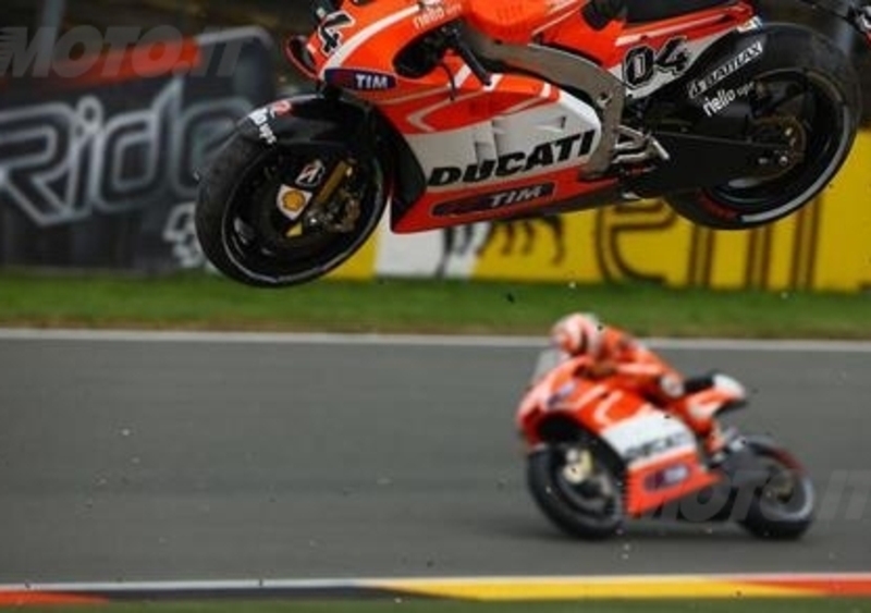 L&#039;unica Ducati che &egrave; volata al Sachsenring