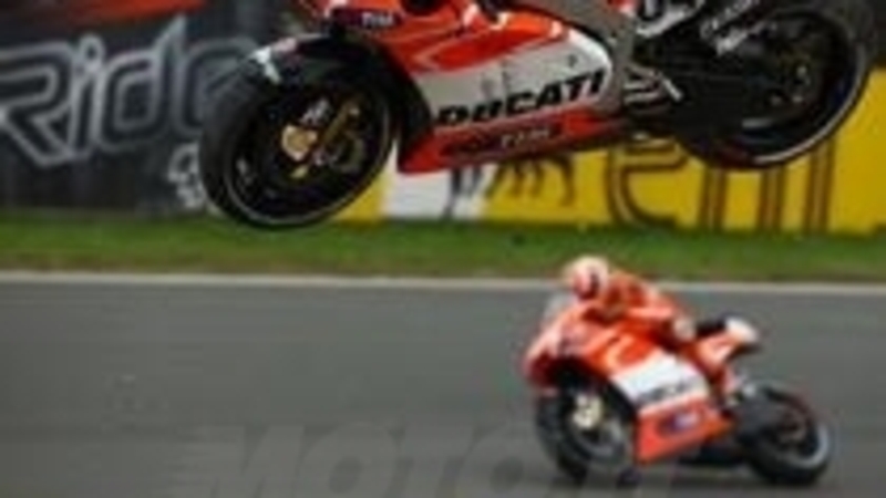 L&#039;unica Ducati che &egrave; volata al Sachsenring