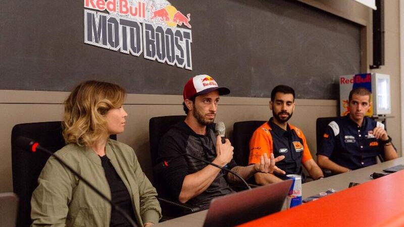Red Bull Motoboost: Andrea Dovizioso relatore sull'aerodinamica all'Universit&agrave; di Bologna