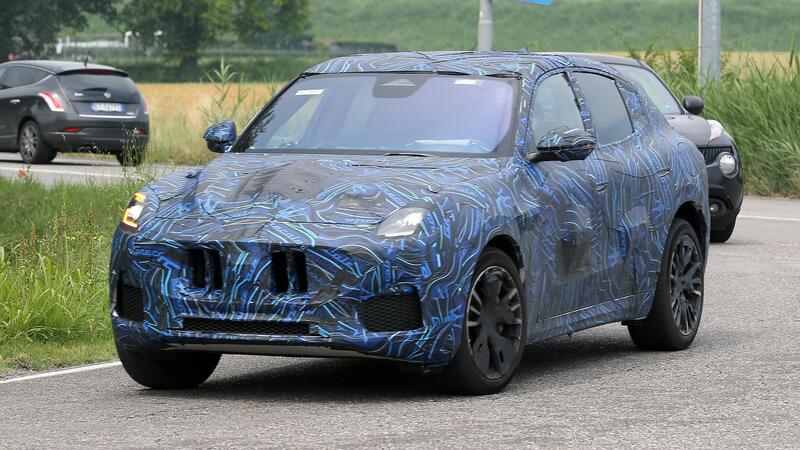 Maserati Grecale, le foto spia del SUV del Tridente 