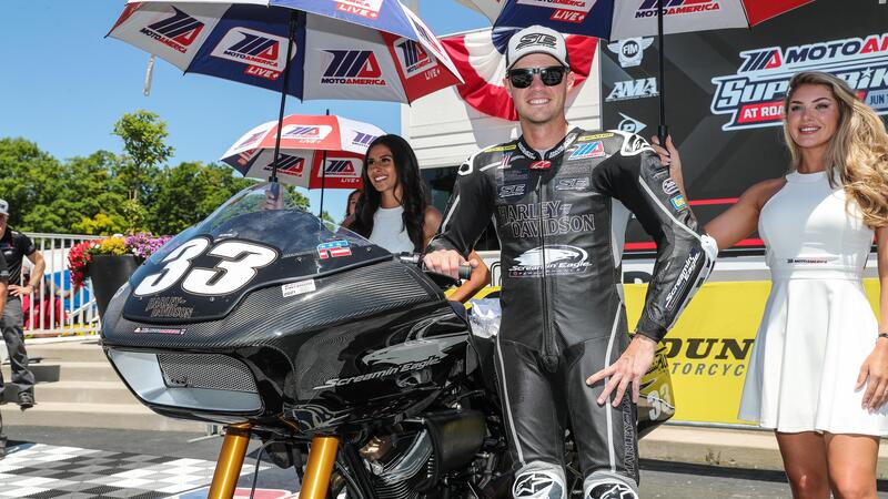 King of the Baggers: a Elkhart Lake vince la Harley-Davidson di Kyle Wyman 