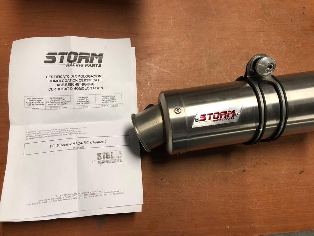 Scarico Storm Suzuki GSR 750 (3)