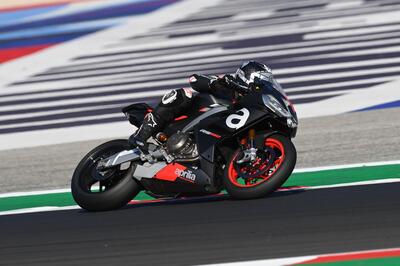 Aprilia RS 660: test in pista a Misano