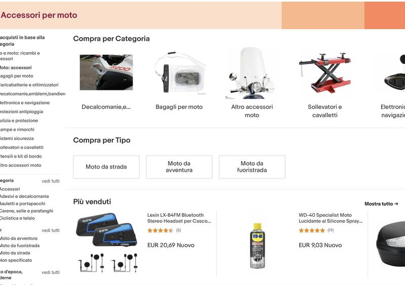 eBay, la vetrina di accessori (anche quelli introvabili) pi&ugrave; grande del mondo