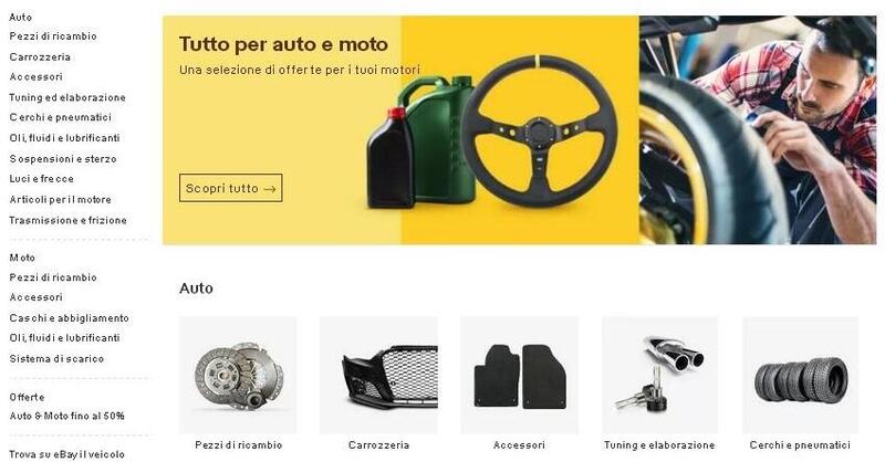 Tutto quello che si pu&ograve; ottenere da eBay, Per il mondo auto e moto [guida e casi tipici]