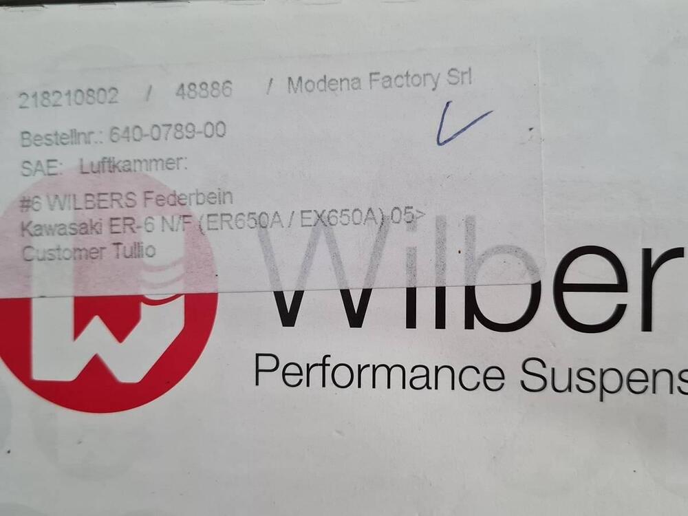 Mono ammortizzatore per Kawasaki Wilbers-Promoto