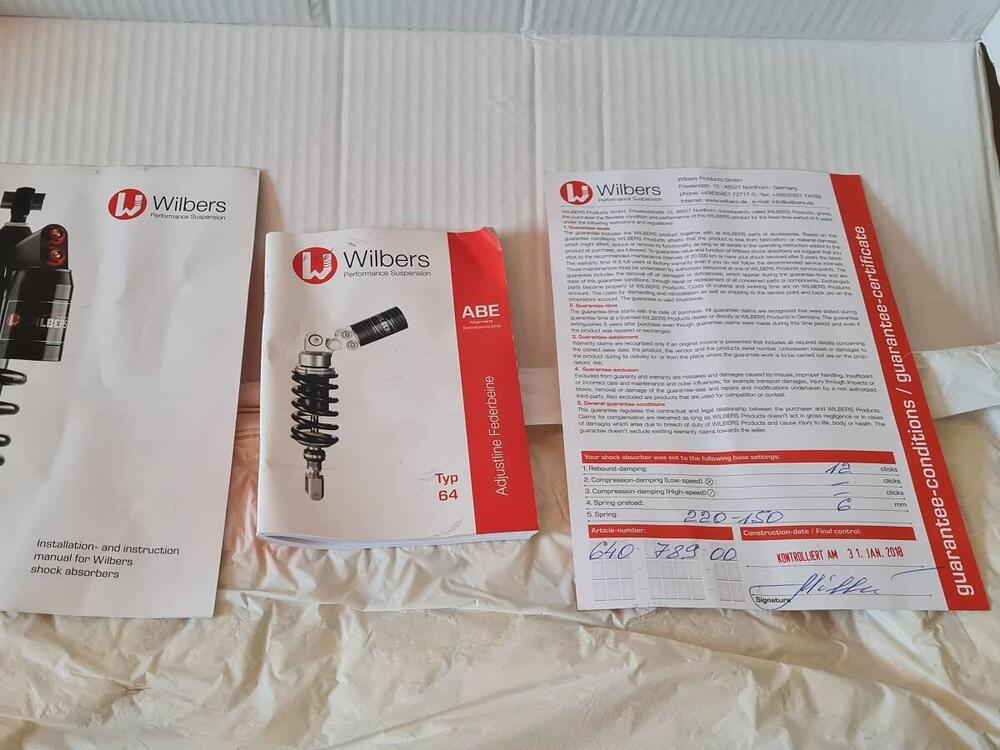 Mono ammortizzatore per Kawasaki Wilbers-Promoto (10)