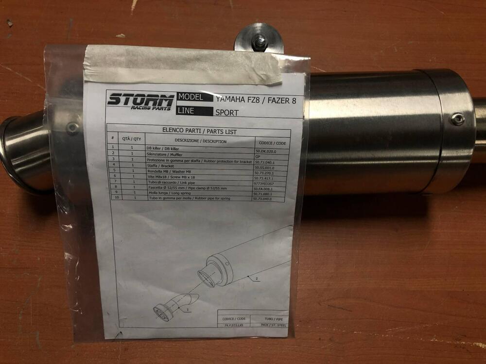 Scarico Mivv GP Strom Yamaha FZ8 (4)
