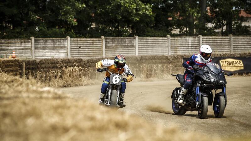 Yamaha Niken: crazy test contro il campione di Flat Track Marco Belli! 