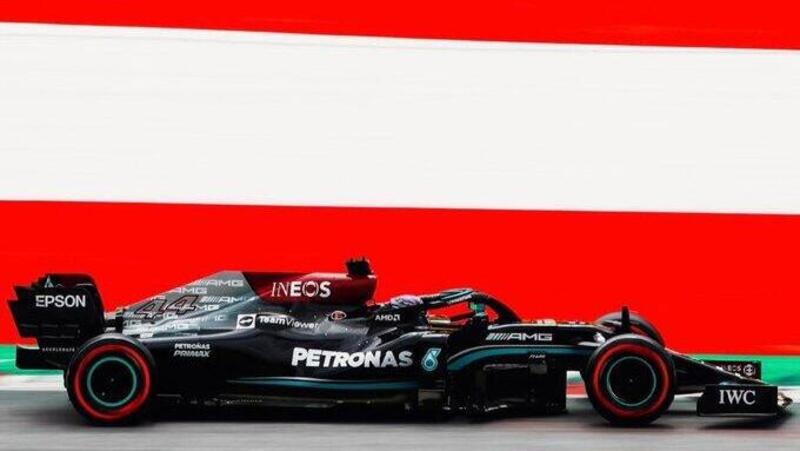 F1, GP Austria 2021, FP2: Hamilton al top