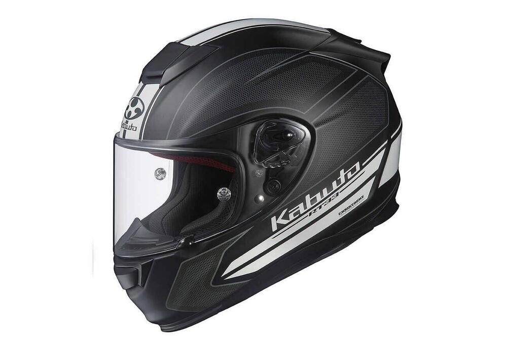 casco acuto flat black/white Honda