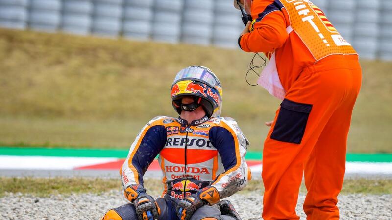 MotoGP 2021, record di cadute per Pol Espargaro