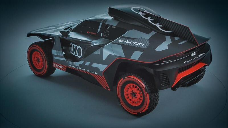 Dakar 2022. AUDI RS Q e-tron. L&rsquo;&rdquo;arma&rdquo; ufficiale di Ekstrom, Peterhansel, Sainz Sr.