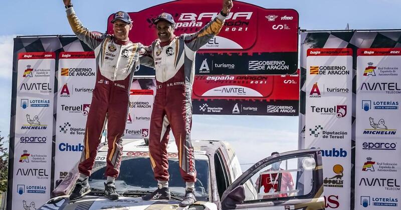 Mondiale C-C Baja. La Baja Aragon &egrave; di Al Attiyah, Toyota, e Barreda, Honda