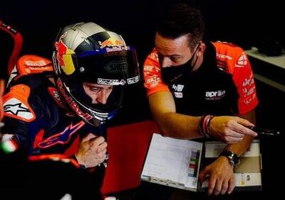 Andrea Dovizioso ad Aragon con l’Aprilia, Romano Albesiano: “Ci sta aiutando moltissimo”