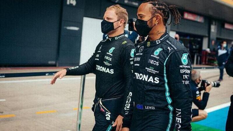 F1, Hamilton e Bottas contenti per i progressi della Mercedes con il caldo