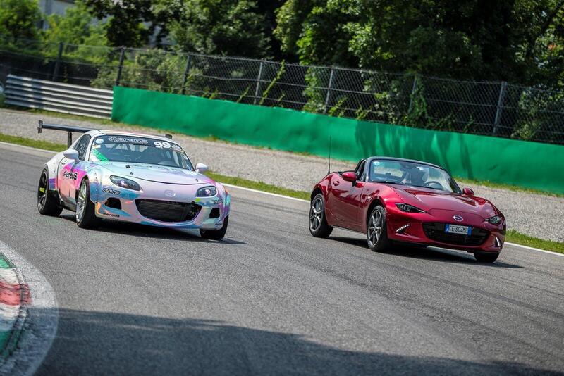 La MX-5 in pista a Monza &egrave; a proprio agio