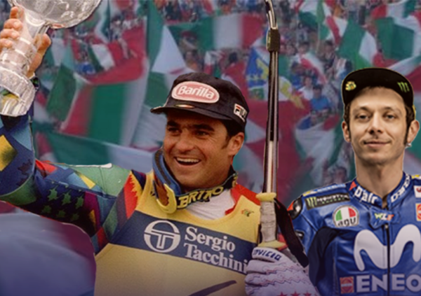 Alberto Tomba su Valentino Rossi alla sua maniera: &ldquo;Grazie Vale, io per&ograve; ho smesso da vincente&rdquo;