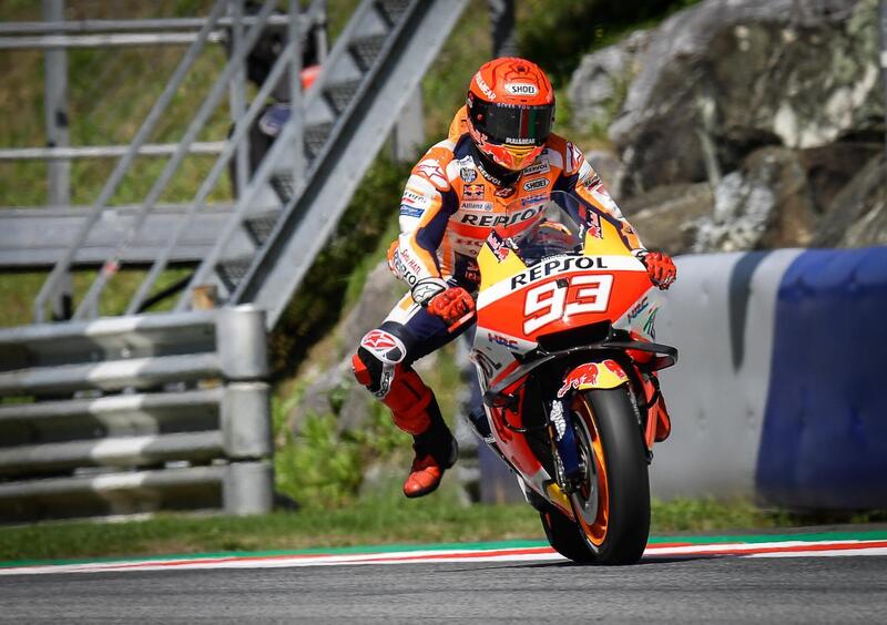 MotoGP 2021. GP di Stiria al Red Bull Ring: Marc Marquez davanti a tutti nel warm up