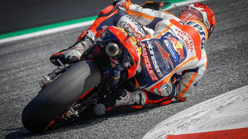 MotoGP 2021. GP di Stiria al Red Bull Ring: Marc Marquez davanti a tutti nel warm up