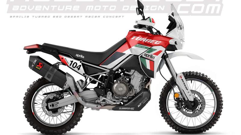 L&#039;Aprilia Tuareg 660 diventa Desert Racer con Rubberdust [VIDEO]