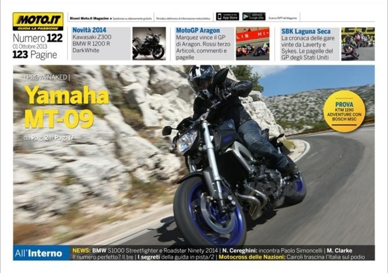 Magazine n&deg; 122, scarica e leggi il meglio di Moto.it