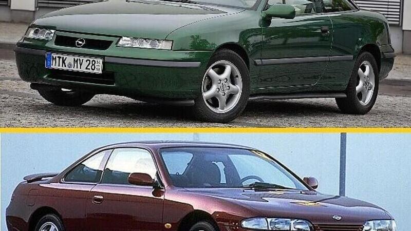 30 anni e 4 ruote, Confronto coup&eacute;: Opel Calibra Vs Nissan 200SX (Silvia)