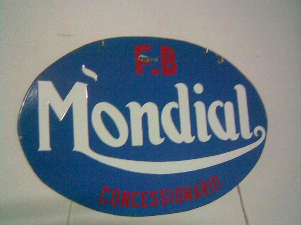 Cartello pubblicitario bifacciale Mondial