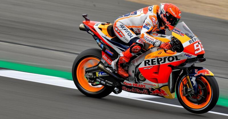 MotoGP, GP di Gran Bretagna a Silverstone. Marc Marquez: &quot;Soddisfatto della prima giornata&quot;