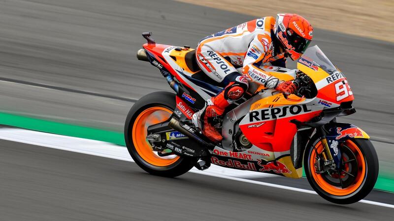 MotoGP, GP di Gran Bretagna a Silverstone. Marc Marquez: &quot;Soddisfatto della prima giornata&quot;