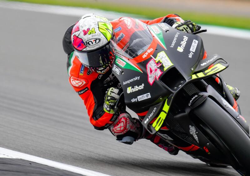 MotoGP 2021. GP di Gran Bretagna a Silverstone: Aleix Espargaro davanti a tutti nel warm up