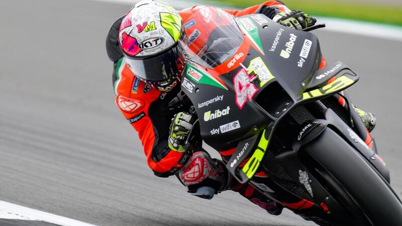 MotoGP 2021. GP di Gran Bretagna a Silverstone: Aleix Espargaro davanti a tutti nel warm up