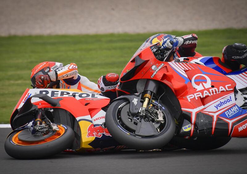 MotoGP 2021. GP di Gran Bretagna a Silverstone. Marc Marquez: &quot;Colpa mia, ho chiesto scusa a Martin&quot;