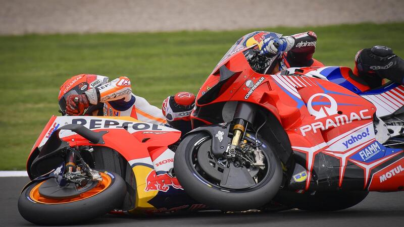 MotoGP 2021. GP di Gran Bretagna a Silverstone. Marc Marquez: &quot;Colpa mia, ho chiesto scusa a Martin&quot;