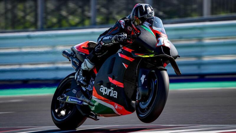 Maverick Vinales, primo test a Misano sull'Aprilia RS-GP: "grande feeling, voglio di pi&ugrave;" [GALLERY]