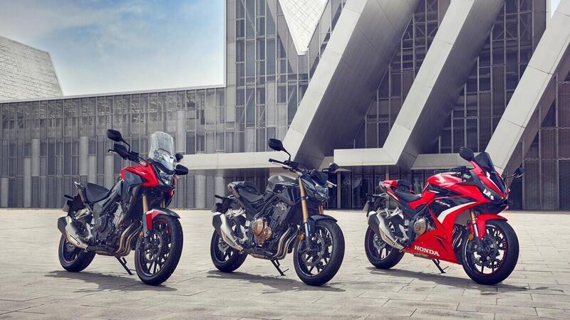 Honda CB500F, CB500X, CBR500R: la gamma si rinnova per il 2022. Ecco come