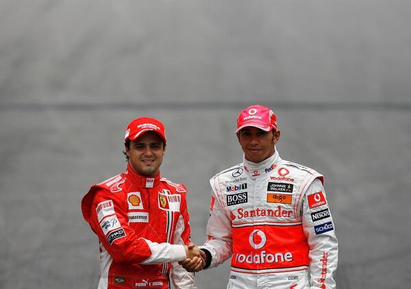 Monza, &egrave; Hamilton-Massa show: il video della battuta di Lewis sul mondiale del 2008 