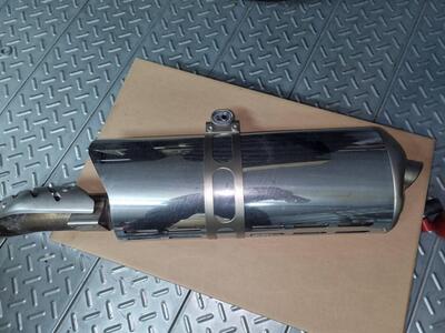 Silenziatore cromato BMW