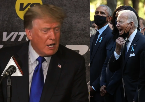 Il bizzarro 9/11 negli Usa: Trump commenta la boxe tra bolliti al casin&ograve;, Biden commemora ma non parla