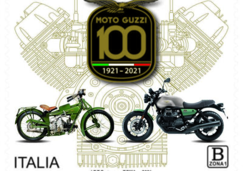 Moto Guzzi, un francobollo &quot;speciale&quot; per i cento anni dalla fondazione