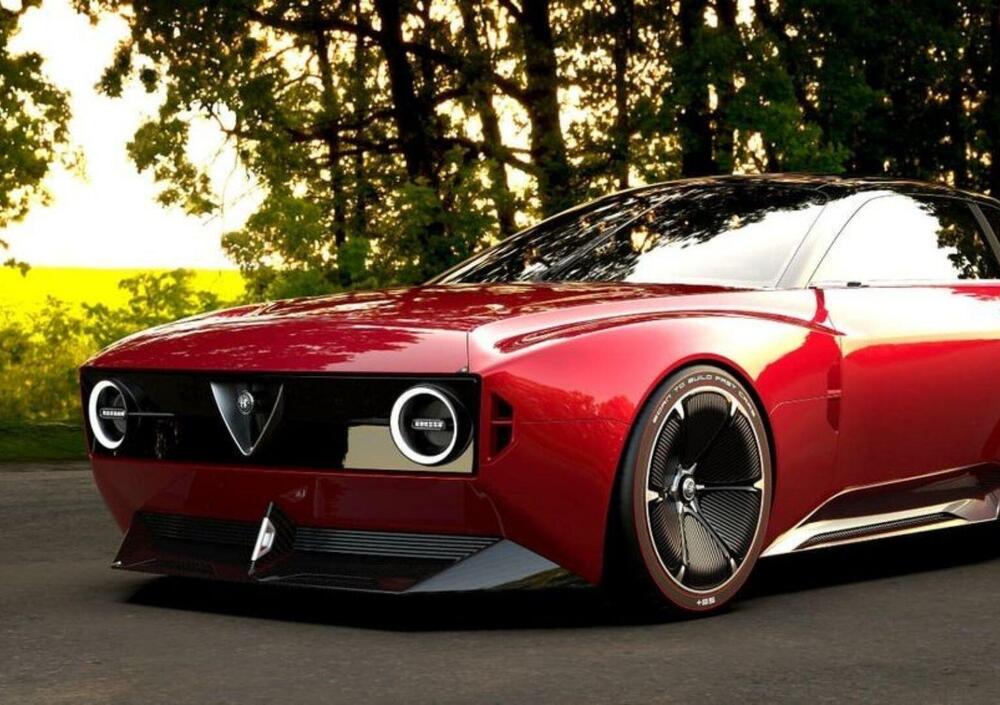 Alfa Romeo GTS: l&#039;erede moderna della Giulia GT in un rendering