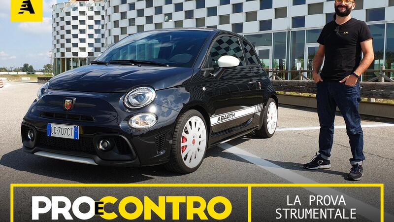 Abarth 695 esseesse, PRO e CONTRO | La pagella e tutti i numeri della prova strumentale