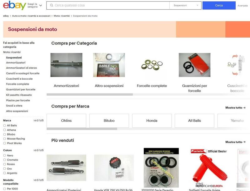 Guida all&#039;acquisto: come trovare le migliori sospensioni per la nostra moto attraverso eBay 