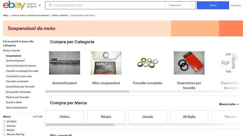 Guida all&#039;acquisto: come trovare le migliori sospensioni per la nostra moto attraverso eBay 