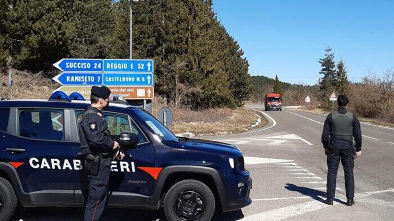 Castelnovo Monti (RE): 50enne cade in moto ubriaco e senza patente, rischia maxi multa