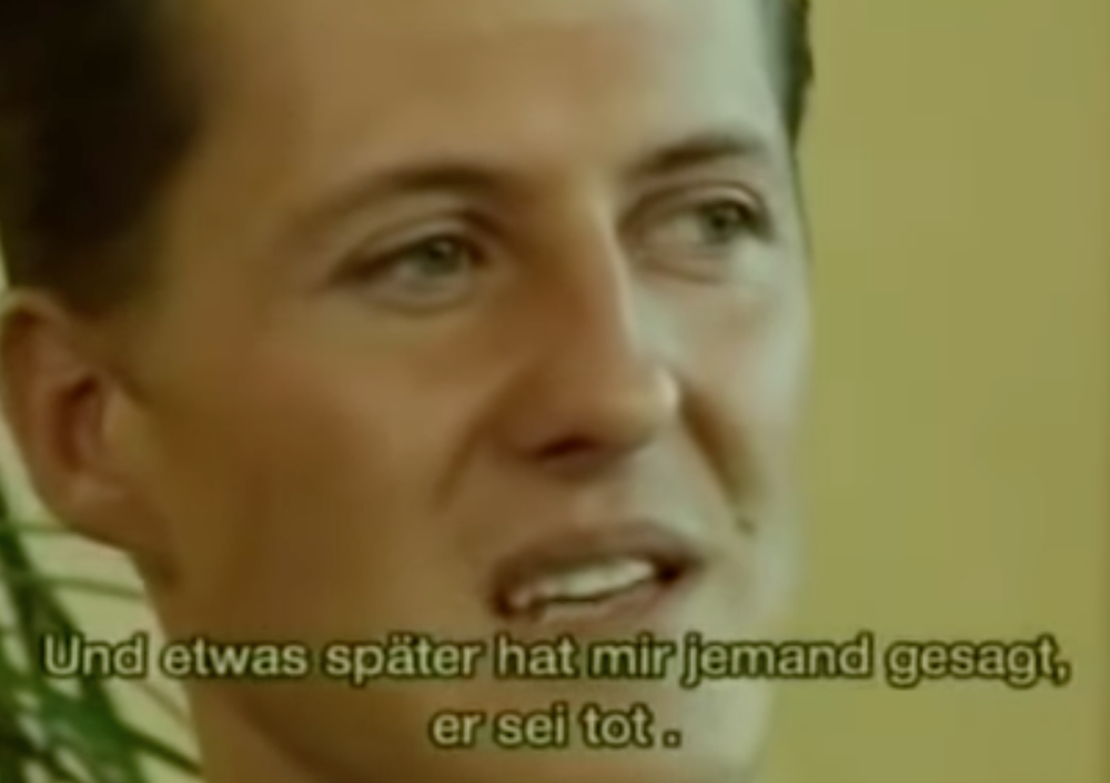[VIDEO] L&#039;inquietante premonizione di Schumacher dopo la morte di Senna